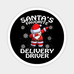 Santas Favorite Delivery Driver Christmas Magnet